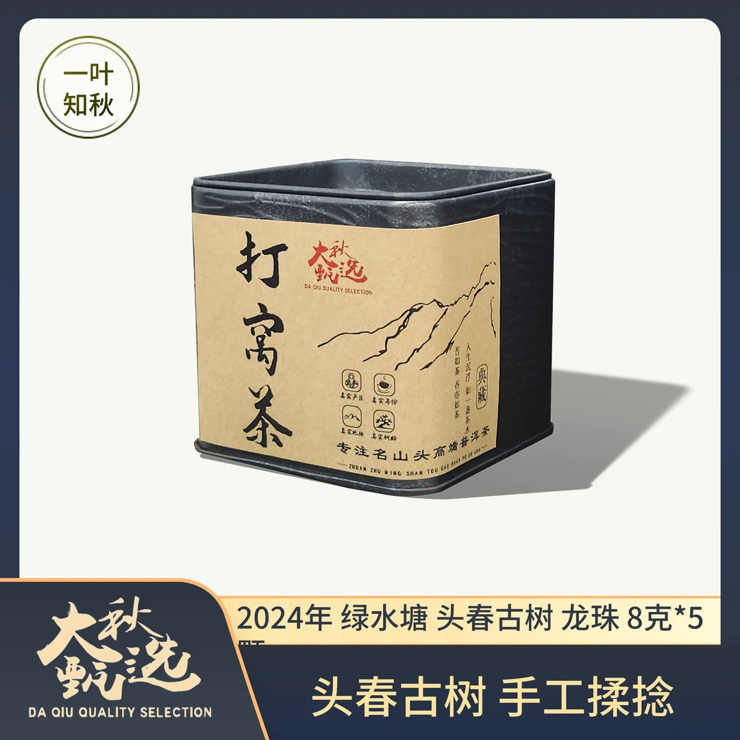 【新人打窝茶】2024年绿水塘 头春古树 手工龙珠 8克*5颗生茶龙珠