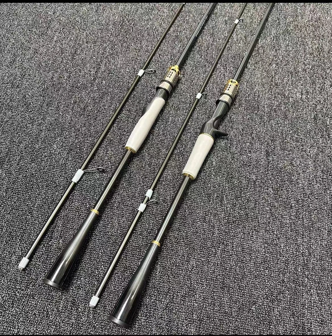 M快调泛用竿路亚竿远投竿黑灰渐变色高碳ML鲈鱼竿翘嘴竿