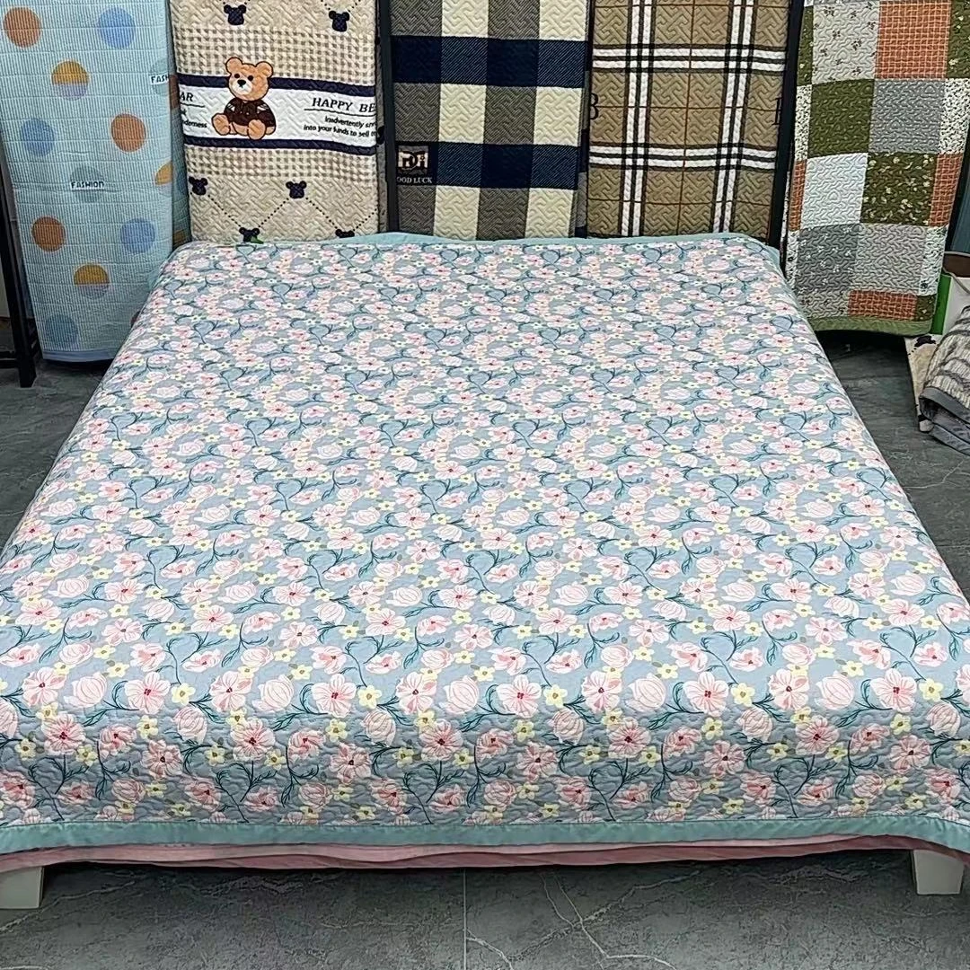 2*2.3米四季莫代尔床盖《海棠花》