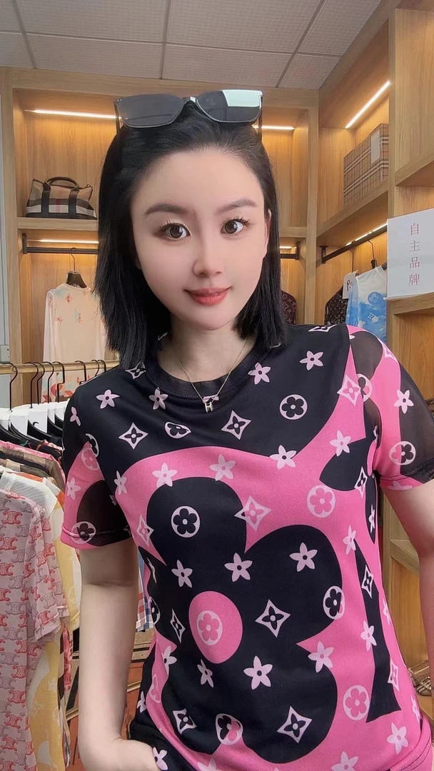 2025春夏新款百搭新款高端时尚女士T恤#8630--