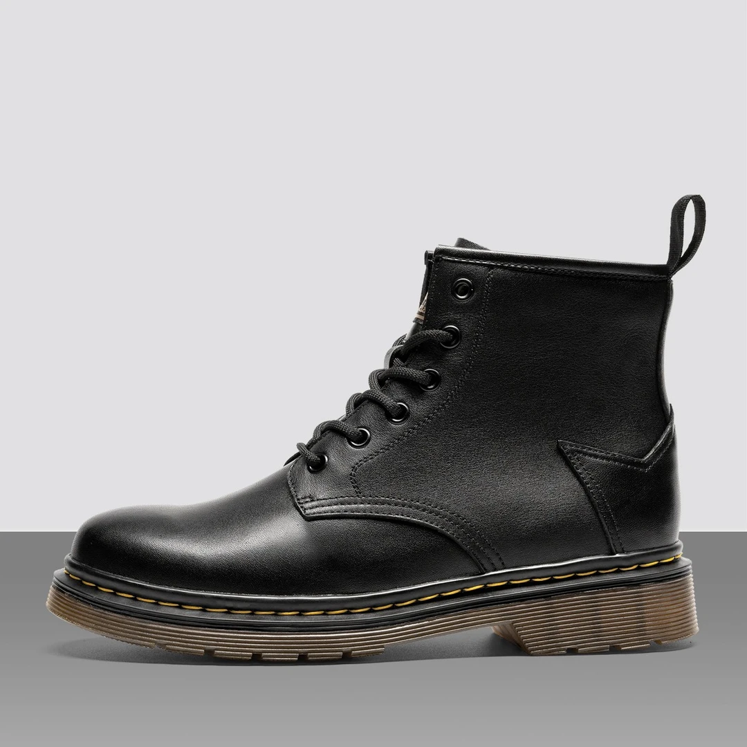 Leaveland/枫叶男鞋冬季加绒保暖棉靴子2022新款英伦风情侣马丁靴