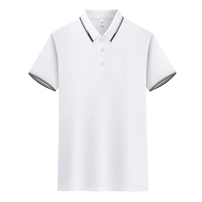 飞纳Polo衫定制冰丝液氨夏季短袖t恤男潮流翻领POLO衫休闲百搭