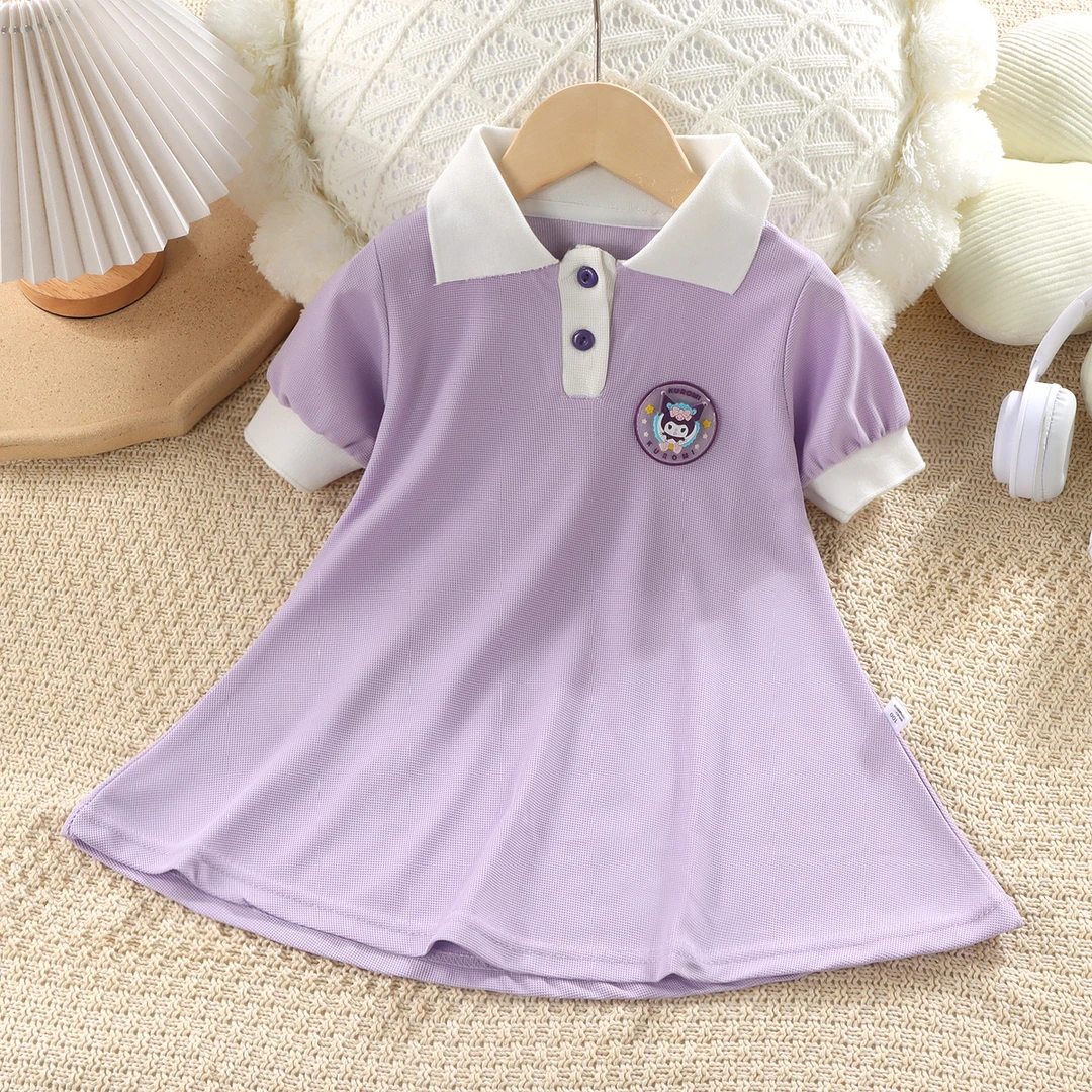 儿童POLO衫可爱清新韩版翻领裙子宣