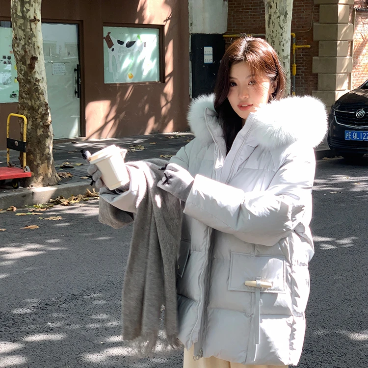 【晨雾童话】羽绒服女2025新中长款小个子白鸭绒超好看冬季爆款外套