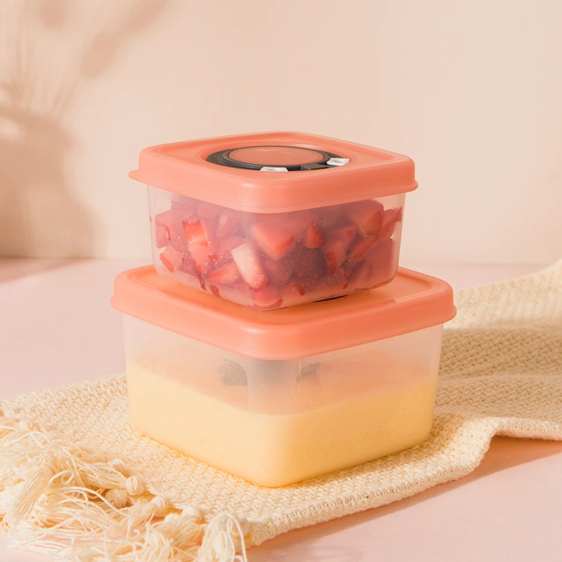 【精铸】时空溯源小鲜盒厨房葱姜蒜收纳盒食品级冷藏计时冰箱保鲜盒