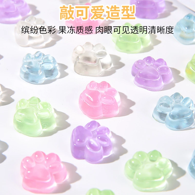 热款透明软萌水晶小猫爪捏捏乐仿真发泄减压儿童创意玩具