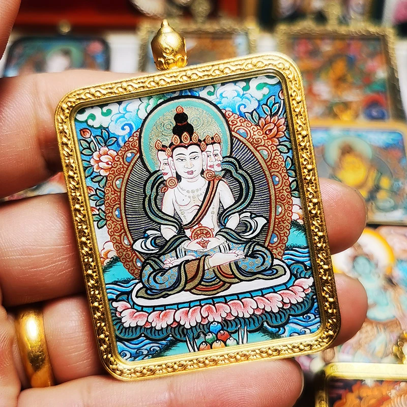 唐卡吊坠大日如来