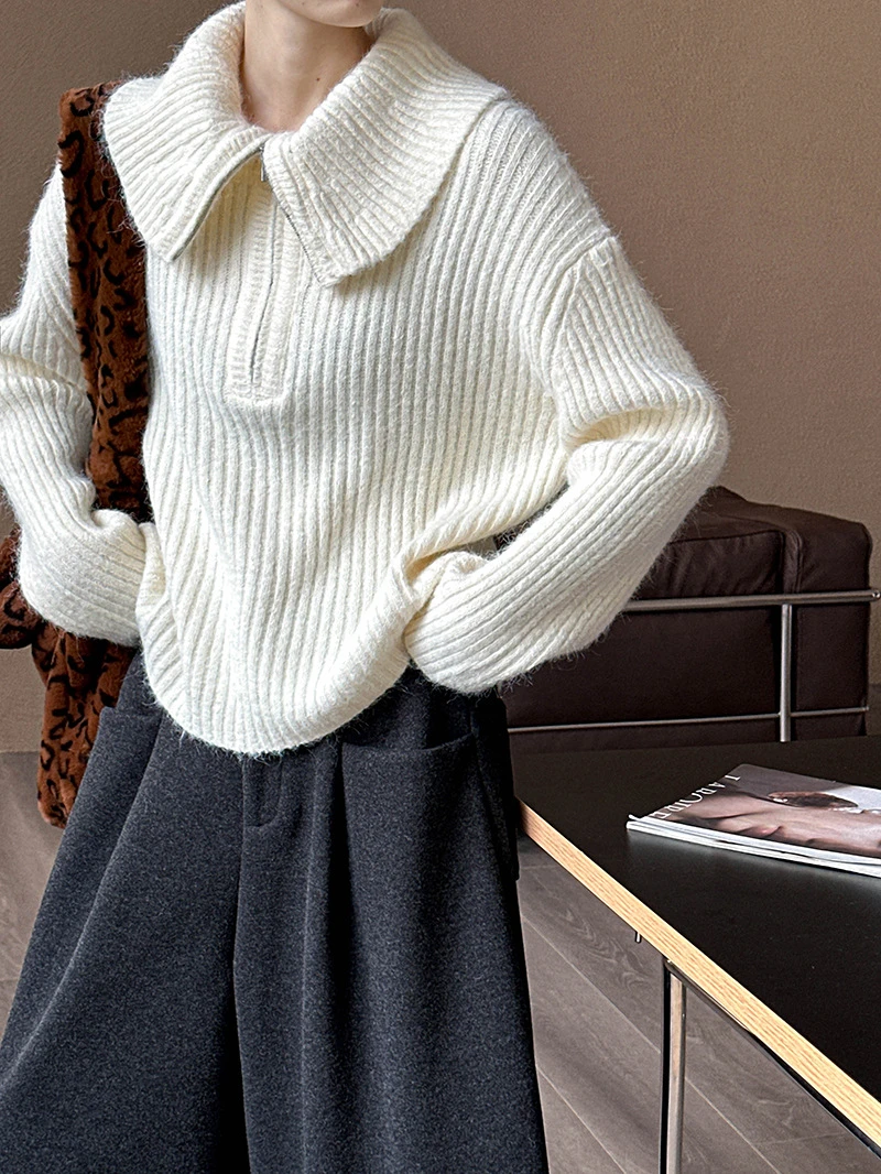 默认瑕疵款简约时尚女装针织毛衣（1021-1030）