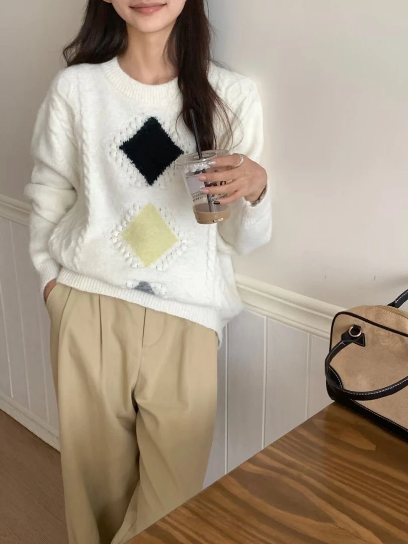 默认瑕疵款简约时尚女装针织毛衣（791-800）