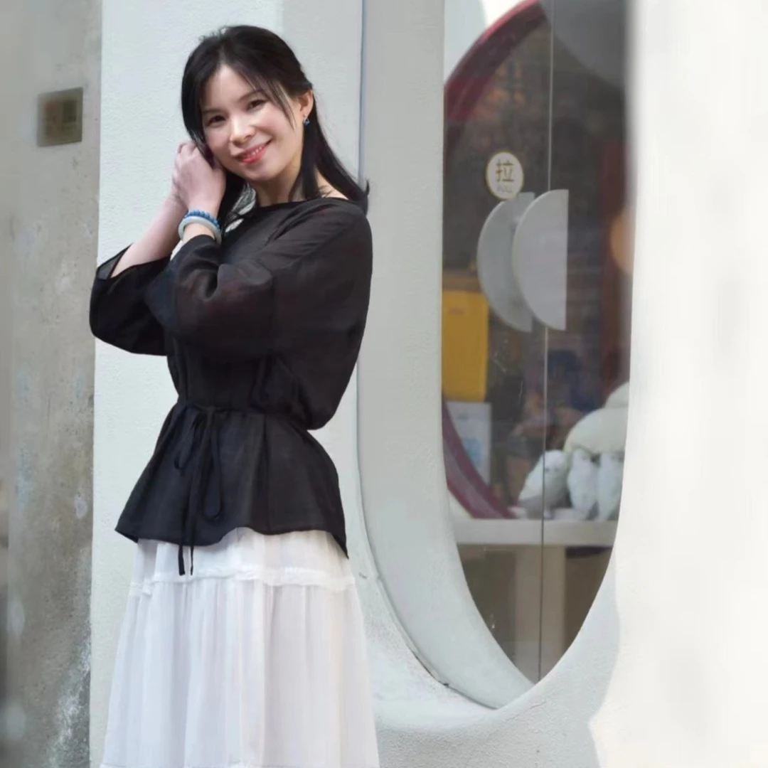 原创设计.春夏精致上衣黑白中长袖QG-2222008