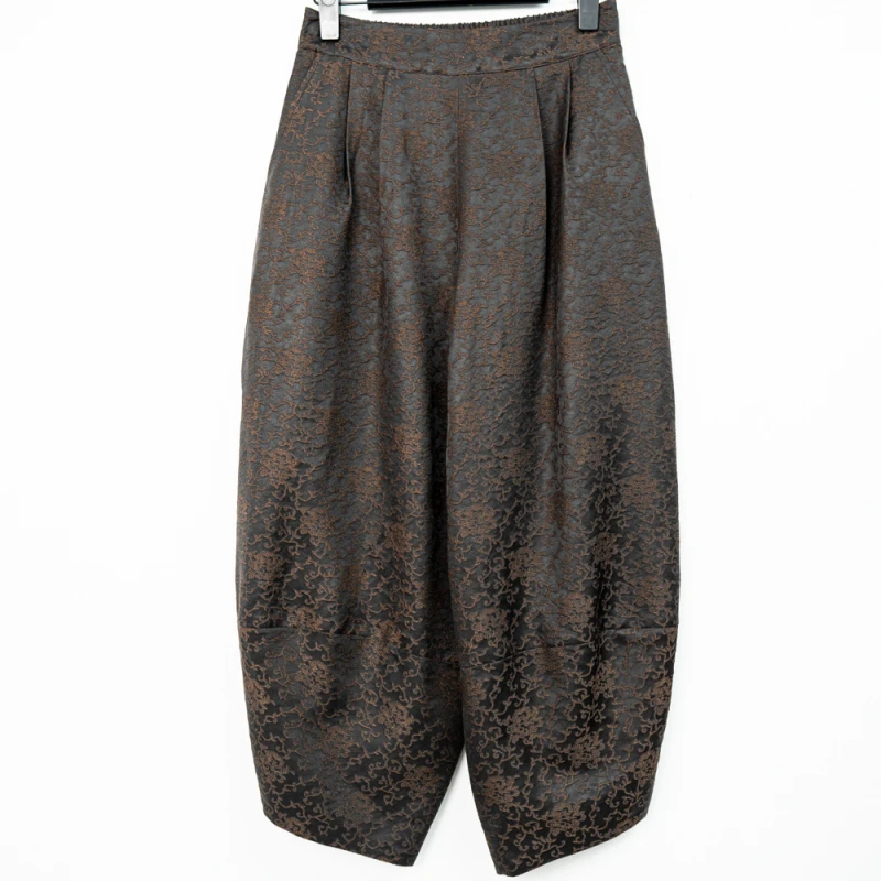 LL 新款直筒阔腿裤时尚老料双面穿裤子  236862-2