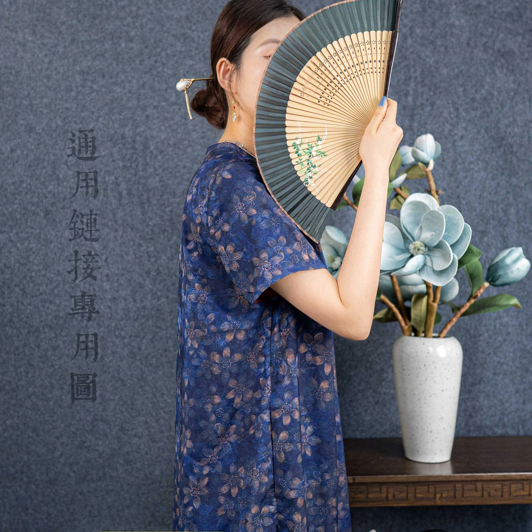 WLL （99-169）2025春夏新款气质国风通用半袖连衣裙12345