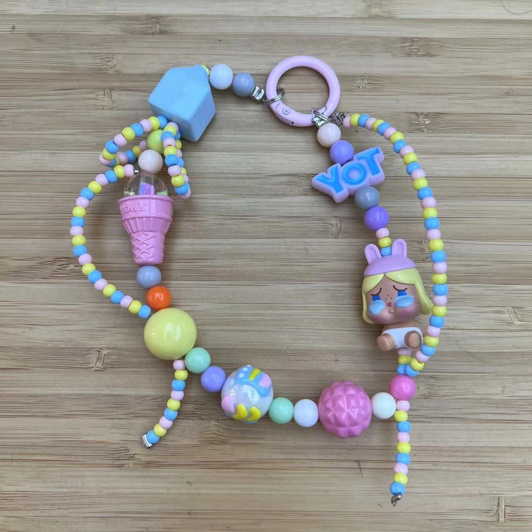 手工制作DIY可爱砂砂成品手机链挂坠，手串一条