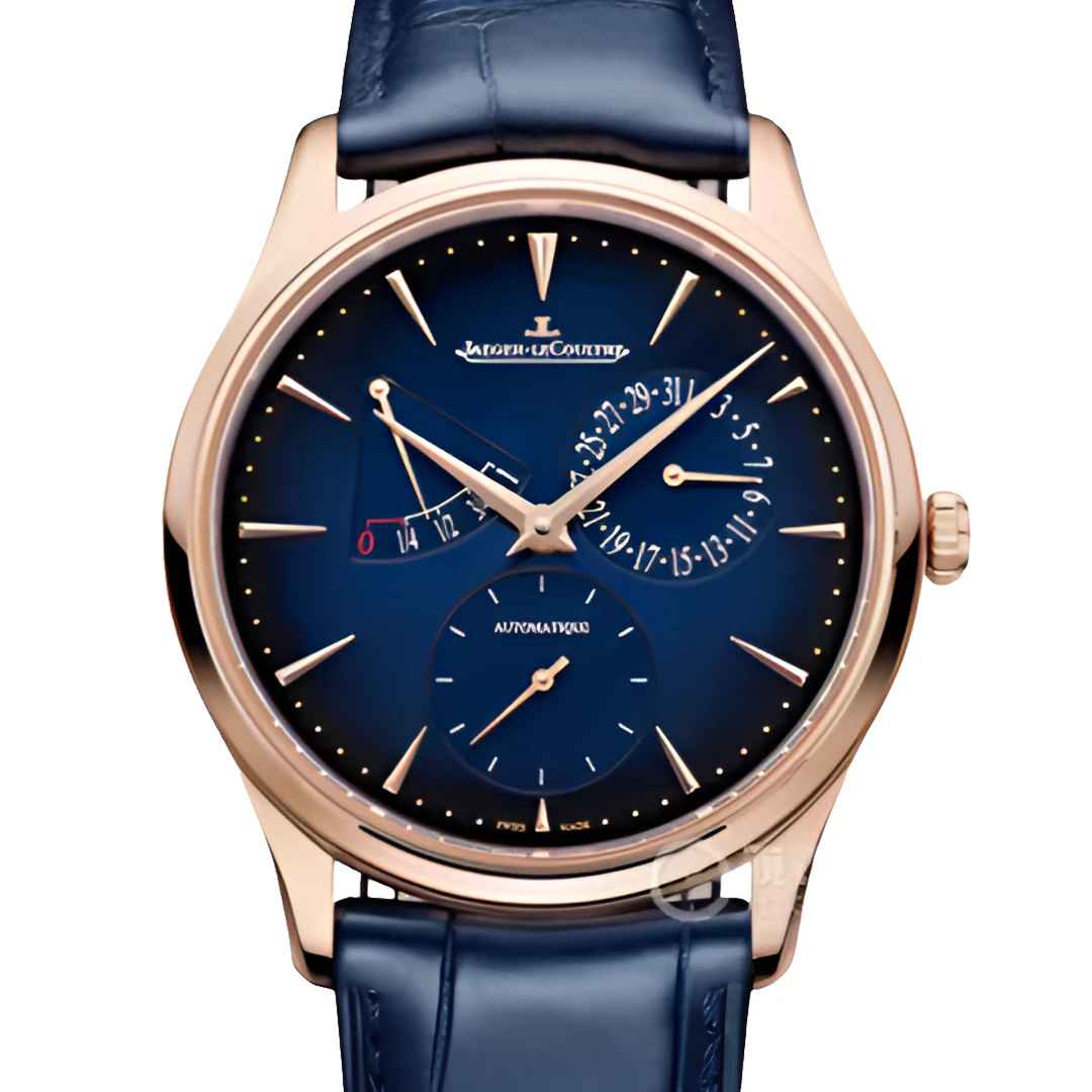 99新 Jaeger-LeCoultre/积家 大师137258/蓝面金小丑/二手/全套