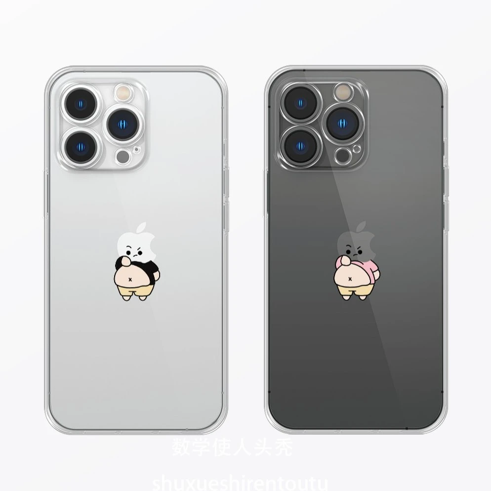 漏肚子小人手机壳适用于iphone13pro苹果14promax华为p