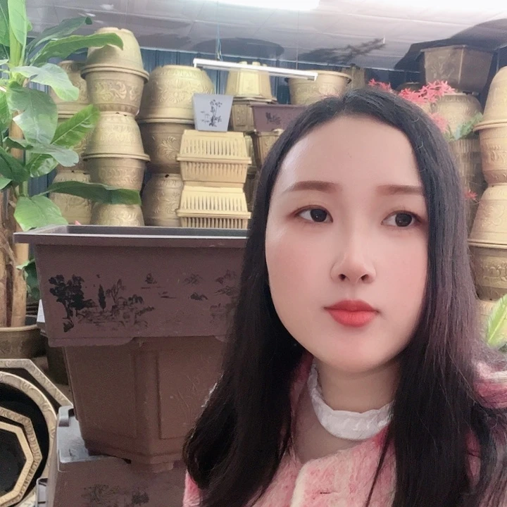 红陶长方形80花盆