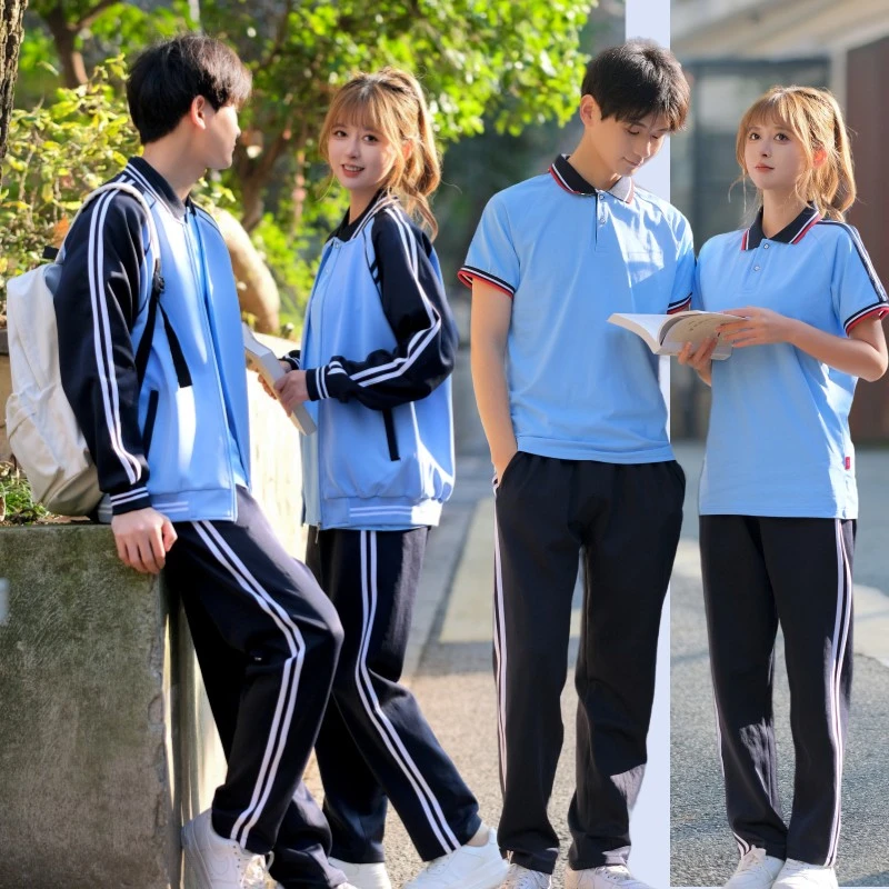 班服学院风高中生春秋季运动会开幕式三件套初中小学生校服套装