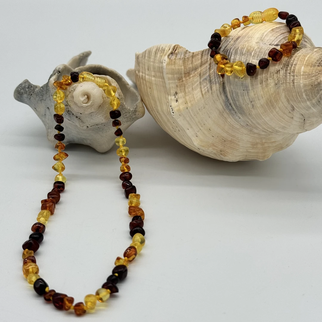 Bak gvzal jawayirat 乔美首饰琥珀宝宝链