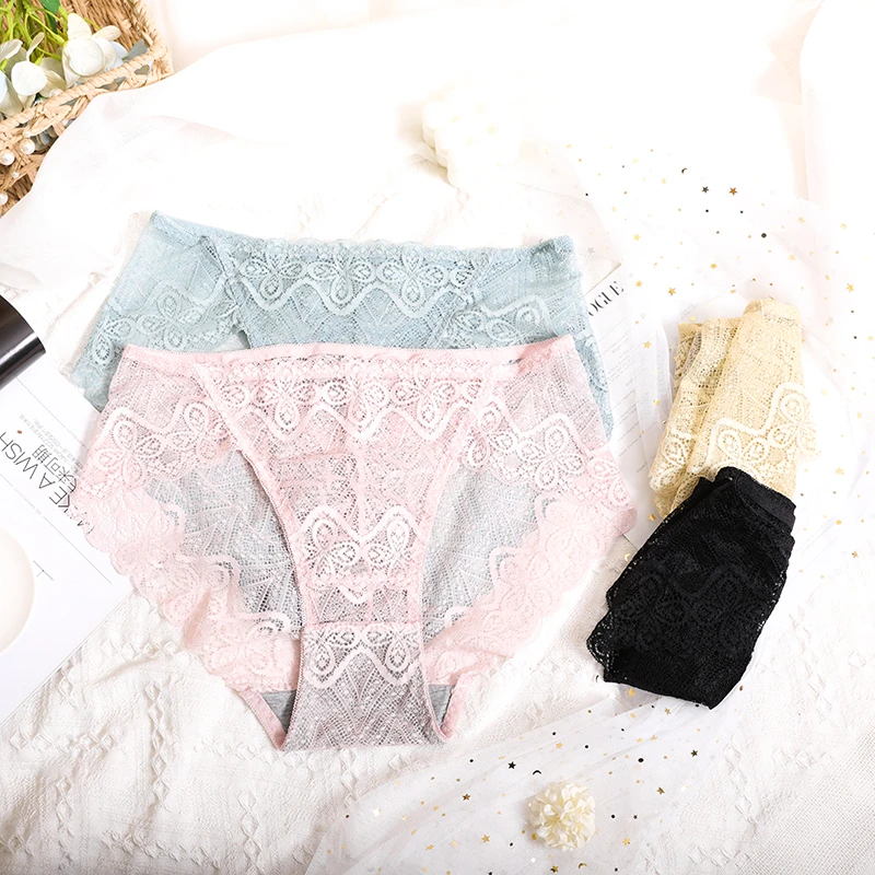 语萱娜【110-200斤 】女士内裤女底裤透气短裤新品4条装AX327