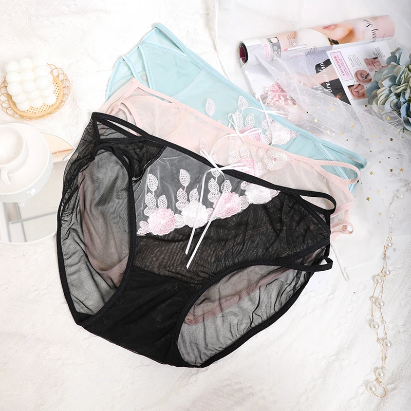 语萱娜【 140-210斤 】女士内裤女底裤透气短裤新品3条装AX267