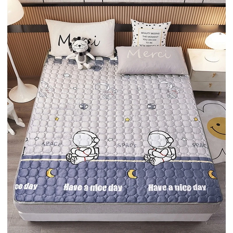 法兰绒床垫软垫褥子地铺睡垫学生宿舍床上下铺垫被单人双人床家用