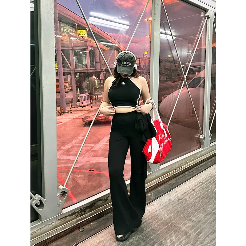 圆大敏【现】「穿出s曲线」高弹力套装背心开衫休闲裤秋季微胖mm1119