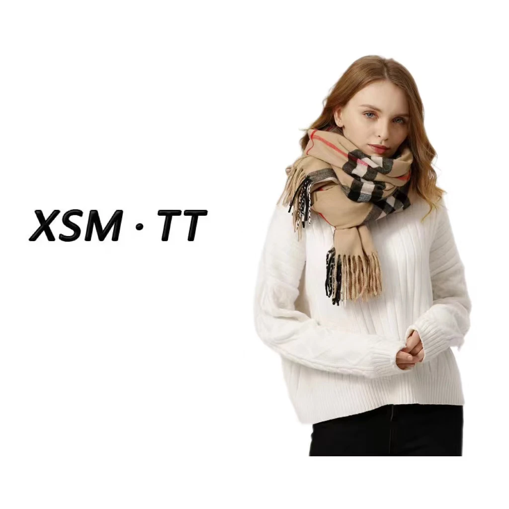 巴巴格英伦风经典时尚百搭秋冬保暖围巾8801/AS