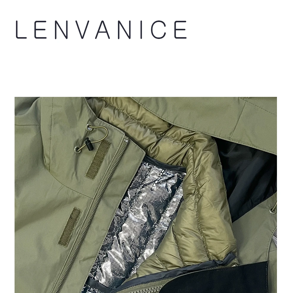 【新品上市】男士冲锋衣羽绒服2件套户外休闲宽松防风外套YF0450