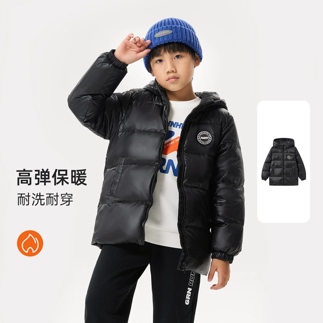 贵人鸟儿童羽绒服轻薄保暖冬季时尚加厚女童休闲中大童73498922