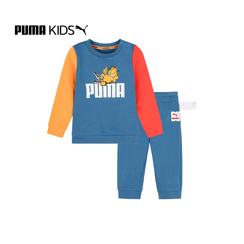 【儿童旗舰】PUMA彪马新款时尚秋冬季百搭加菲猫联名长袖套装849999