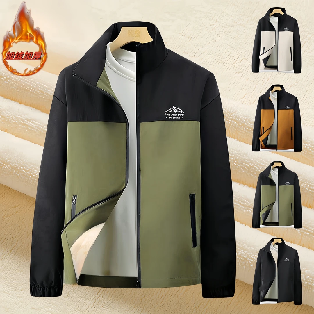 冲锋衣冬季男女加绒加厚外套棉衣情侣棉衣男工装夹克韩版立领棉袄