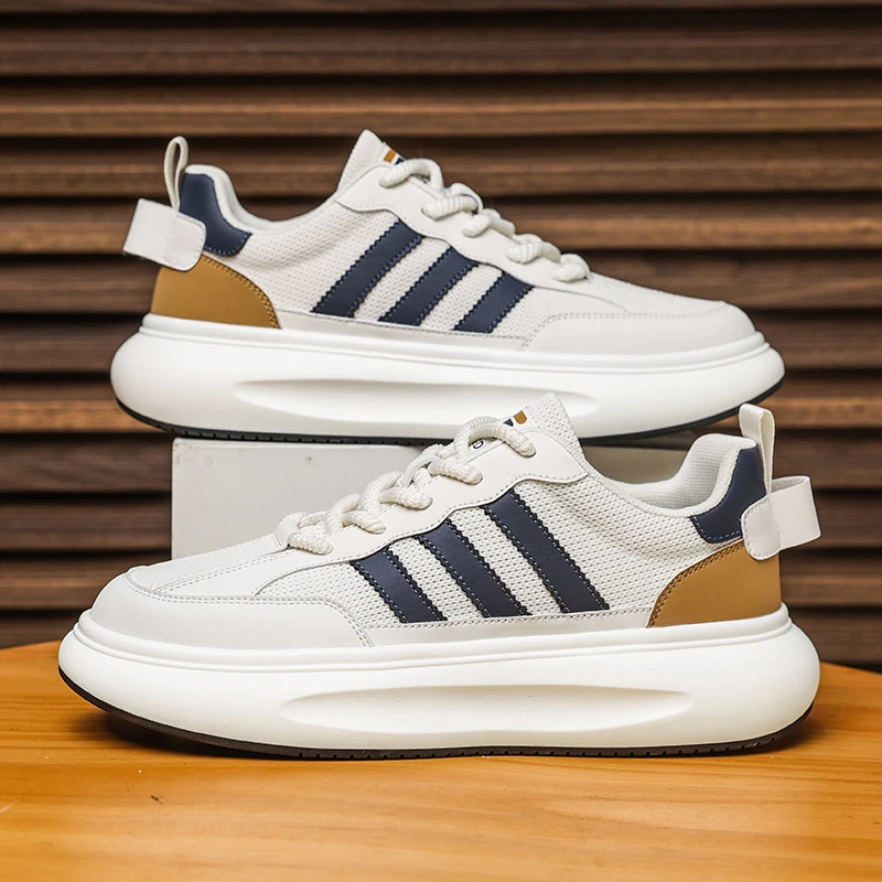 夏季男士时尚百搭透气厚底潮鞋