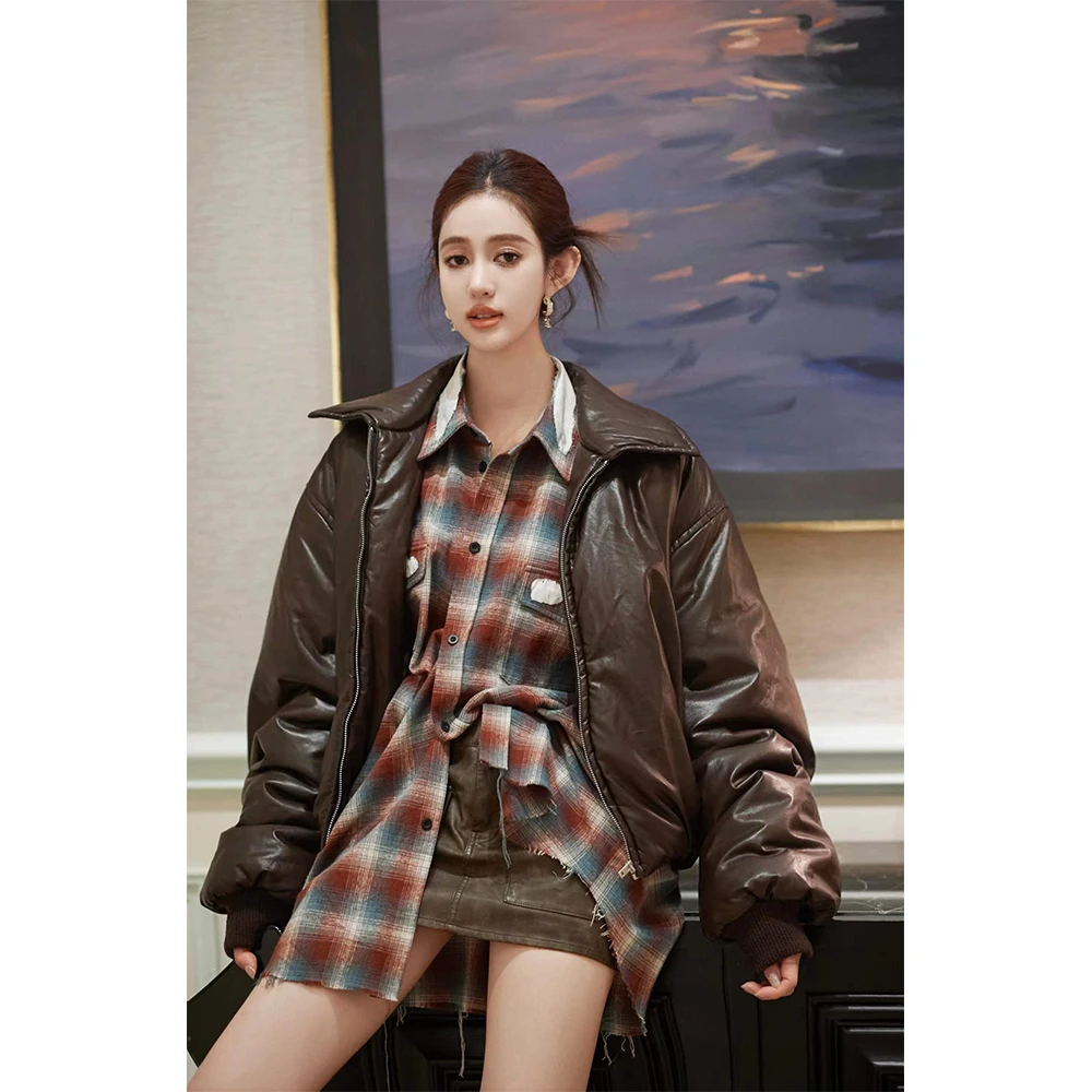 “Maillard Dressing”美拉德色系 复古风简约短款棉外套SC20532
