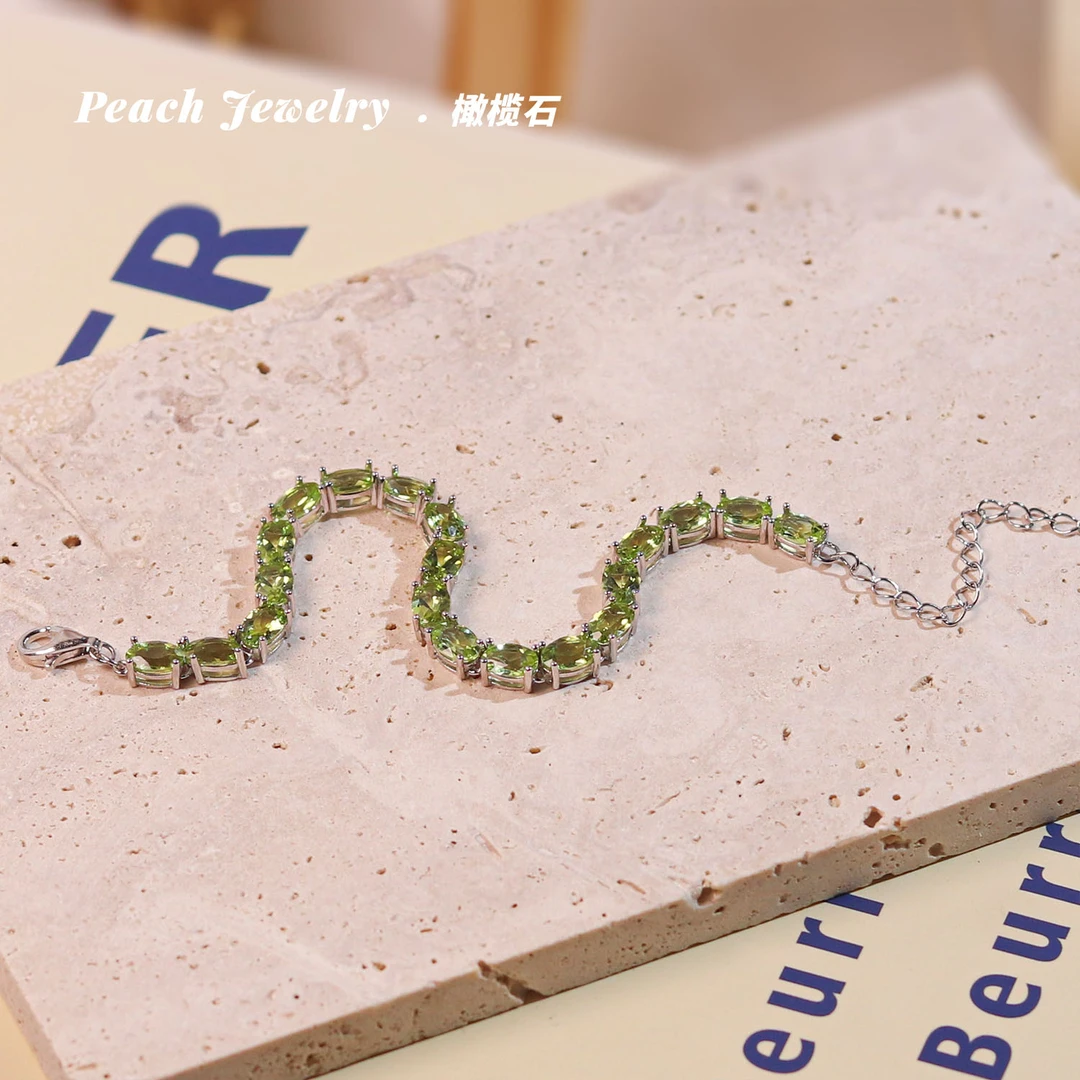 橄榄石手链 CF31 多样性发颜色微差 发货件数一