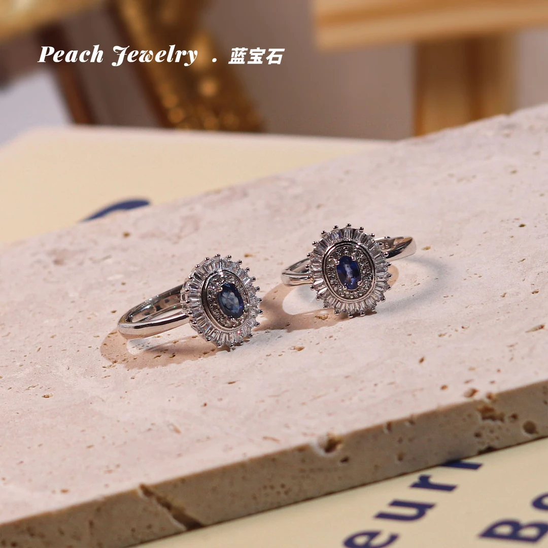 蓝宝石戒指 CF42 多样性发颜色微差 发货件数一