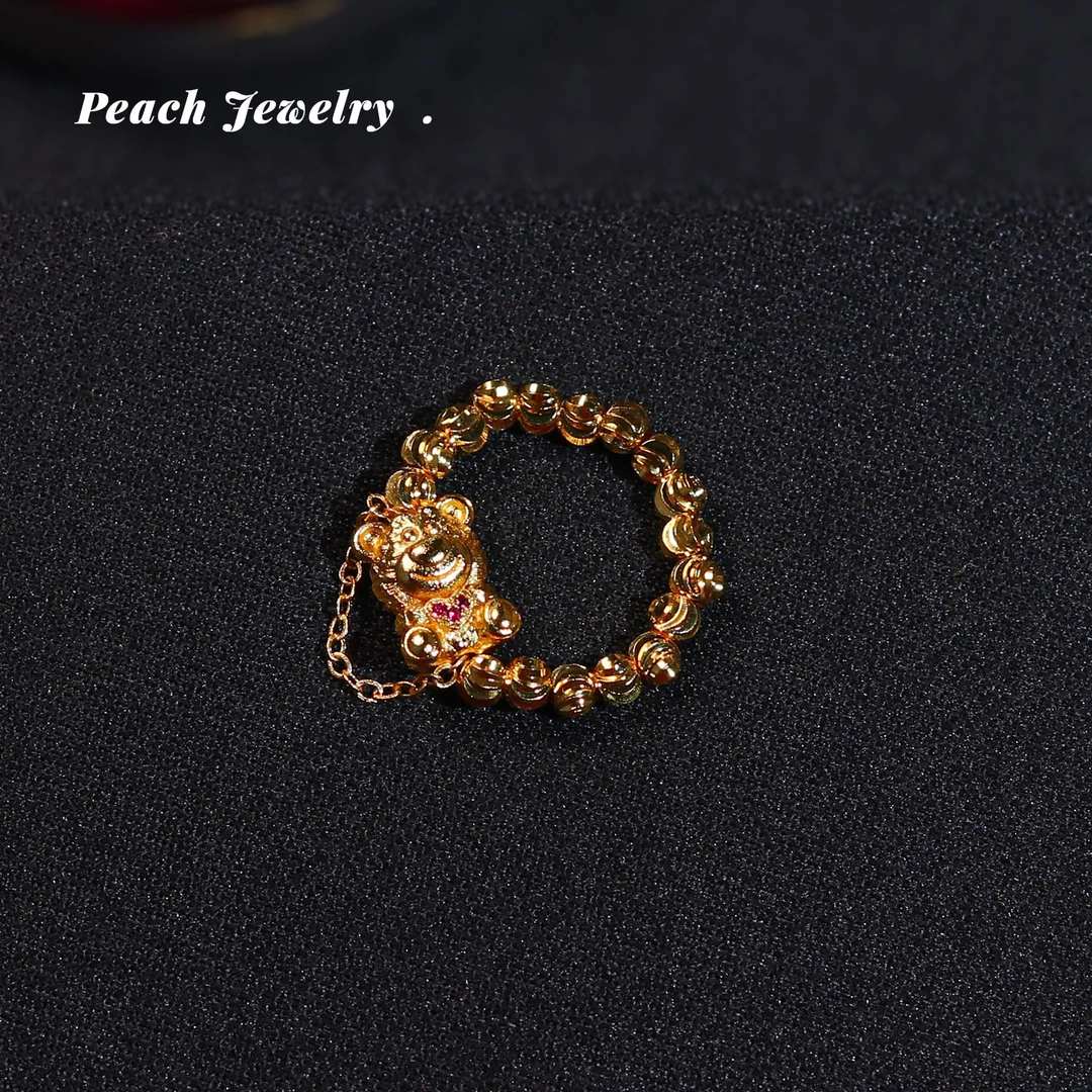 合金戒指 合金小熊戒指 SJ03 多样性发一 颜色微差