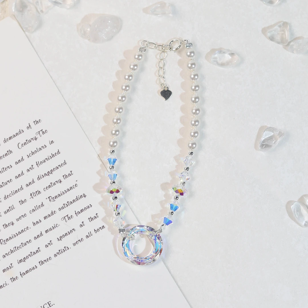 925银仿珍珠手链 《天使之环》施家珍珠手链 Q982 多样性发一