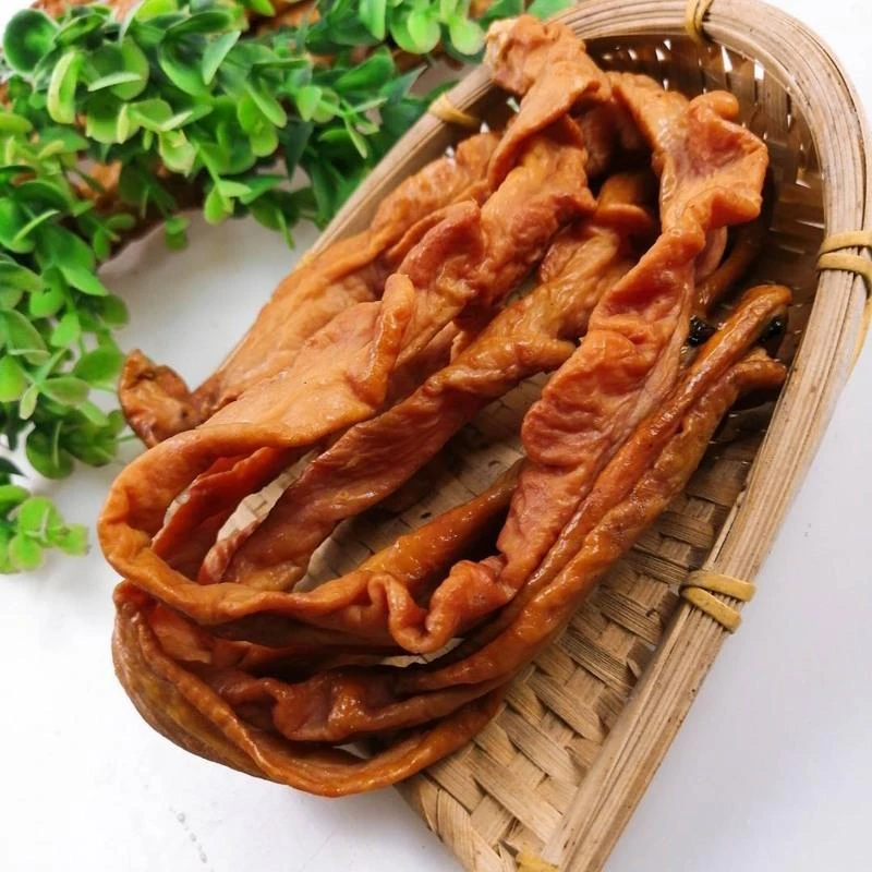 【腊肥肠送萝卜干】正宗农家柴火烟熏腊大肠 湖北特产～