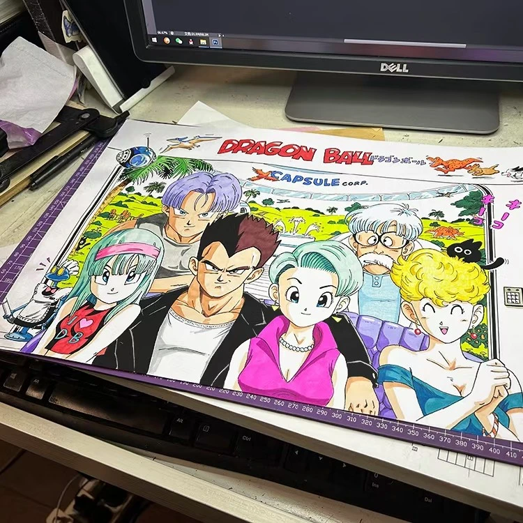 贝吉塔贝少全家福A3挂画