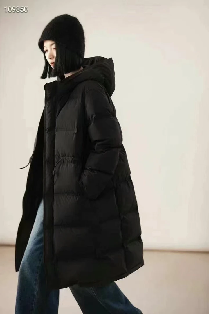 康家衣橱长款无缝简约高级感羽绒服8377