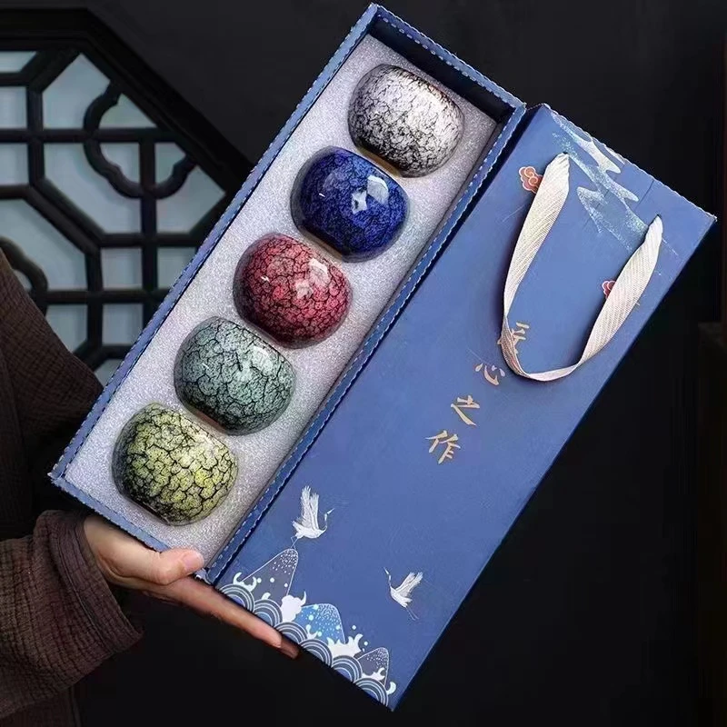 窑变龙蛋高颜值不倒杯防烫陶瓷杯新款主人杯建盏窑变大容量茶杯