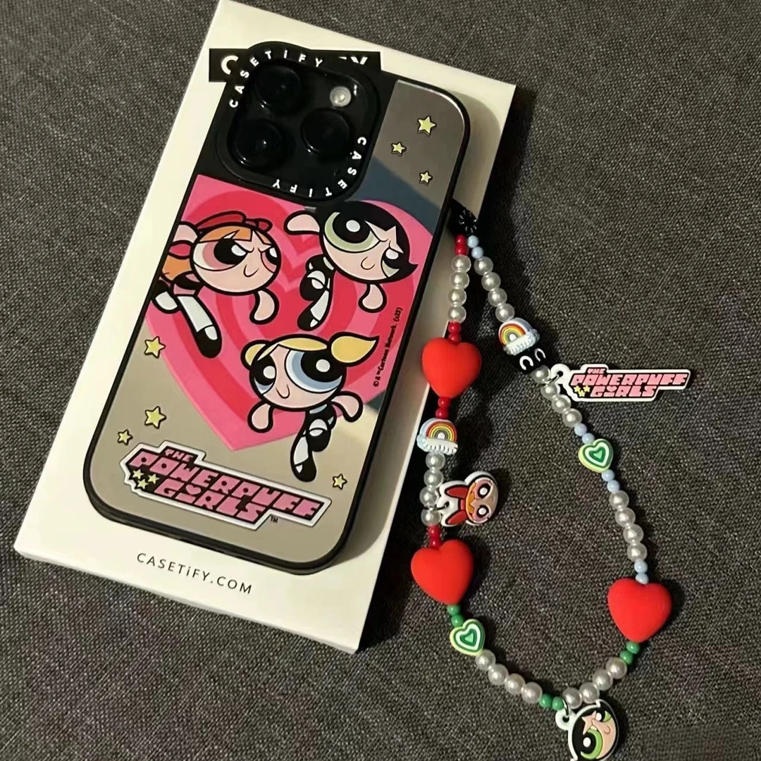 CASETi联名飞天小女警手机链ins链链条彩虹挂饰配饰便携挂绳欧美