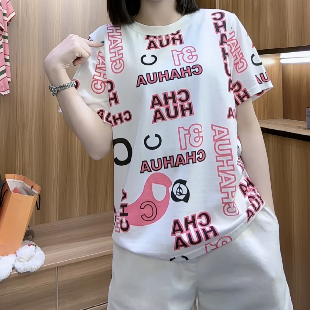 【香太太】小众设计女士春夏新款短袖T恤圆领休闲百搭