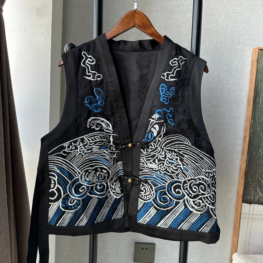 《叶子妃》国风重工刺绣马甲小外套MG030