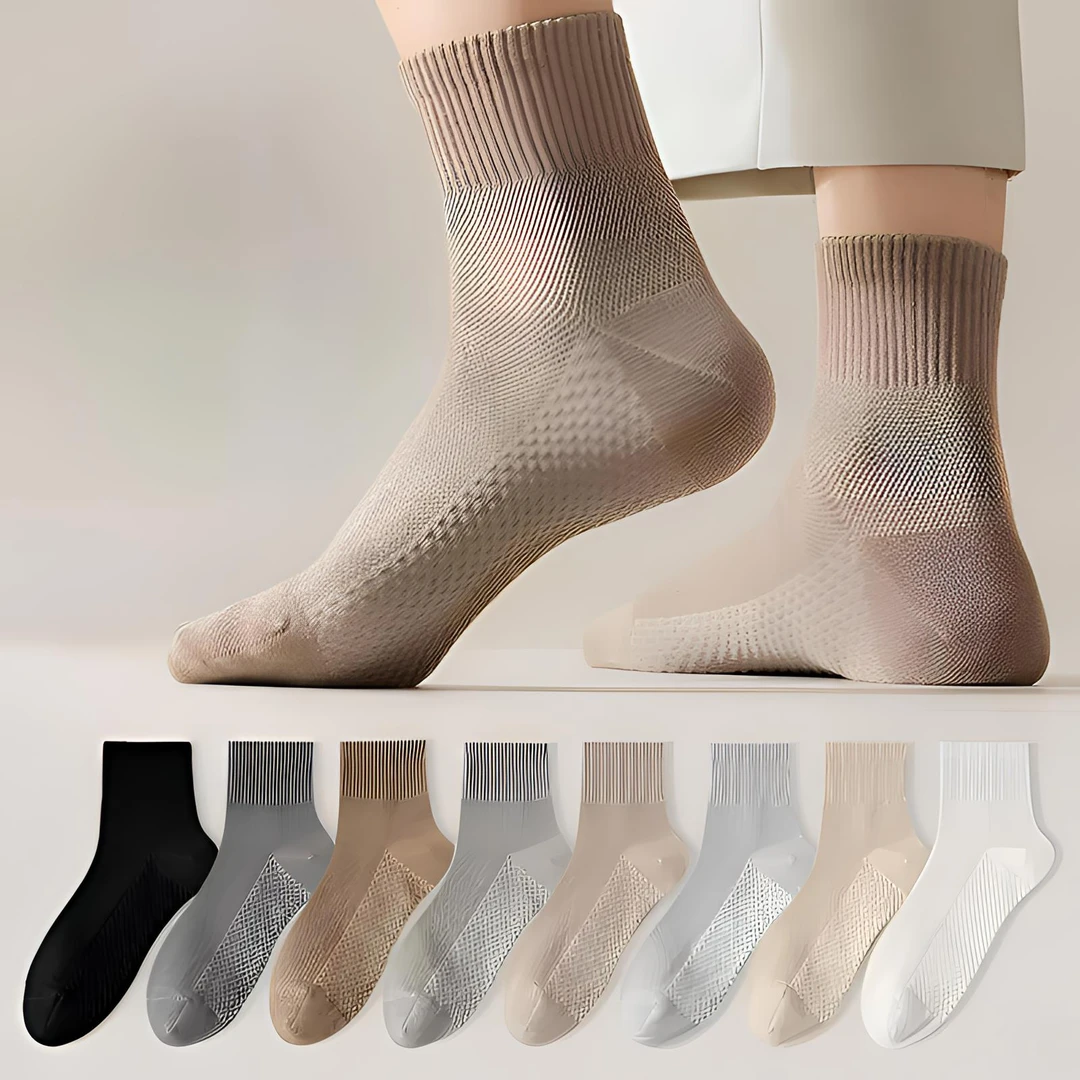 袜子袜子男士纯棉抗菌防臭袜吸汗透气袜子男秋冬中筒男款袜子保暖