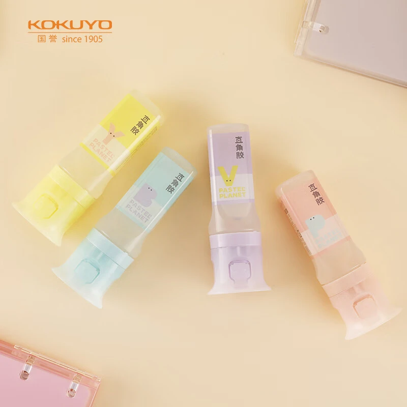 KOKUYO/国誉淡彩星球·液体直角胶手帐手工美工边角易涂抹强力胶水