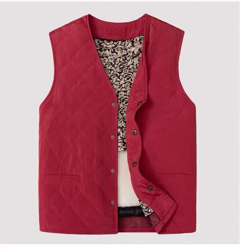 BEAUTY/美兹卡蒂冬季女士羊皮毛一体马甲坎肩