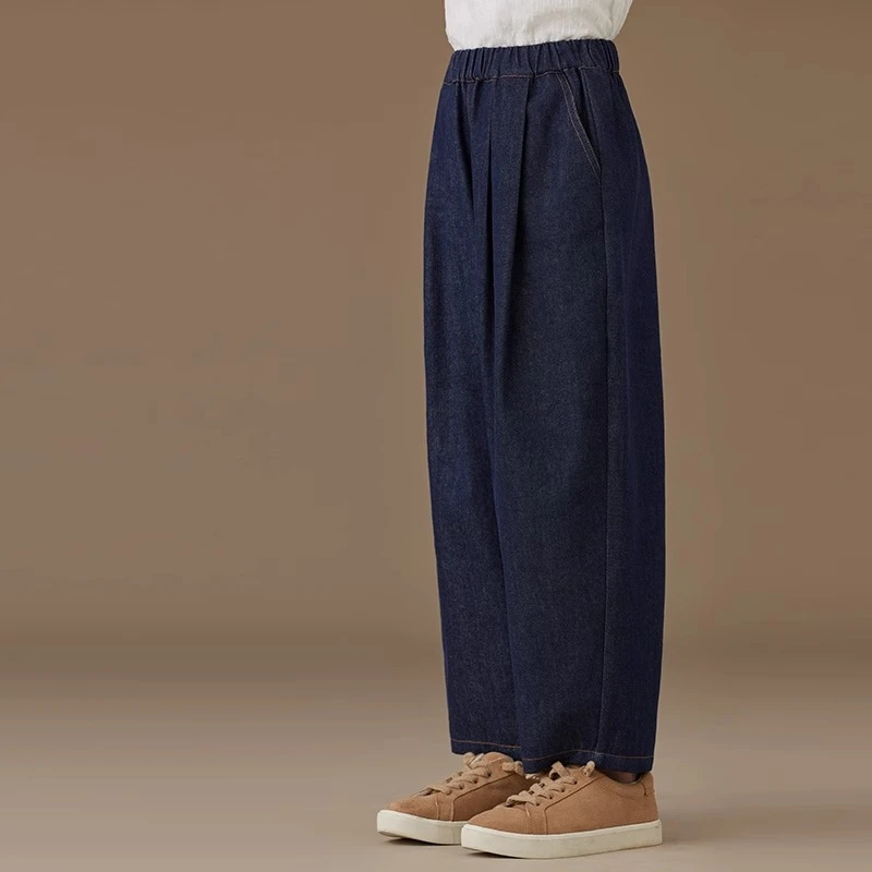 哈齿童装春秋季男童女童休闲长裤亲子款舒适儿童牛仔裤简约高级感