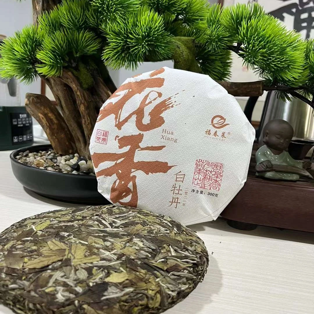 福春莱 2021花香白牡丹茶饼 300克/饼