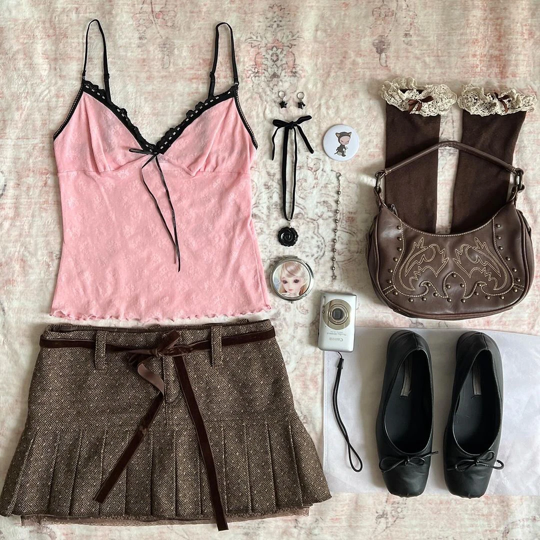 Anco复古DIA风牛仔裤超模设计感牛仔女vintage辣妹美式低腰微喇裤